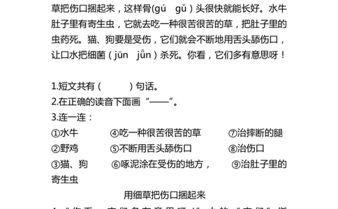 部编版二年级语文上册课外阅读专项复习题及答案_二年级上下册资料_小学二年级学习资料-25年更新版_2-01、小学二年级语文上册_2-1-2、练习题、作业、试题、试卷_专项练习