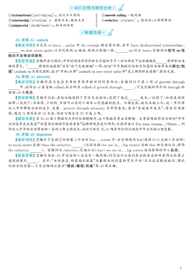 2021.06英语六级选词填空第3套解析_六级_六级选词填空_六级选词填空解析