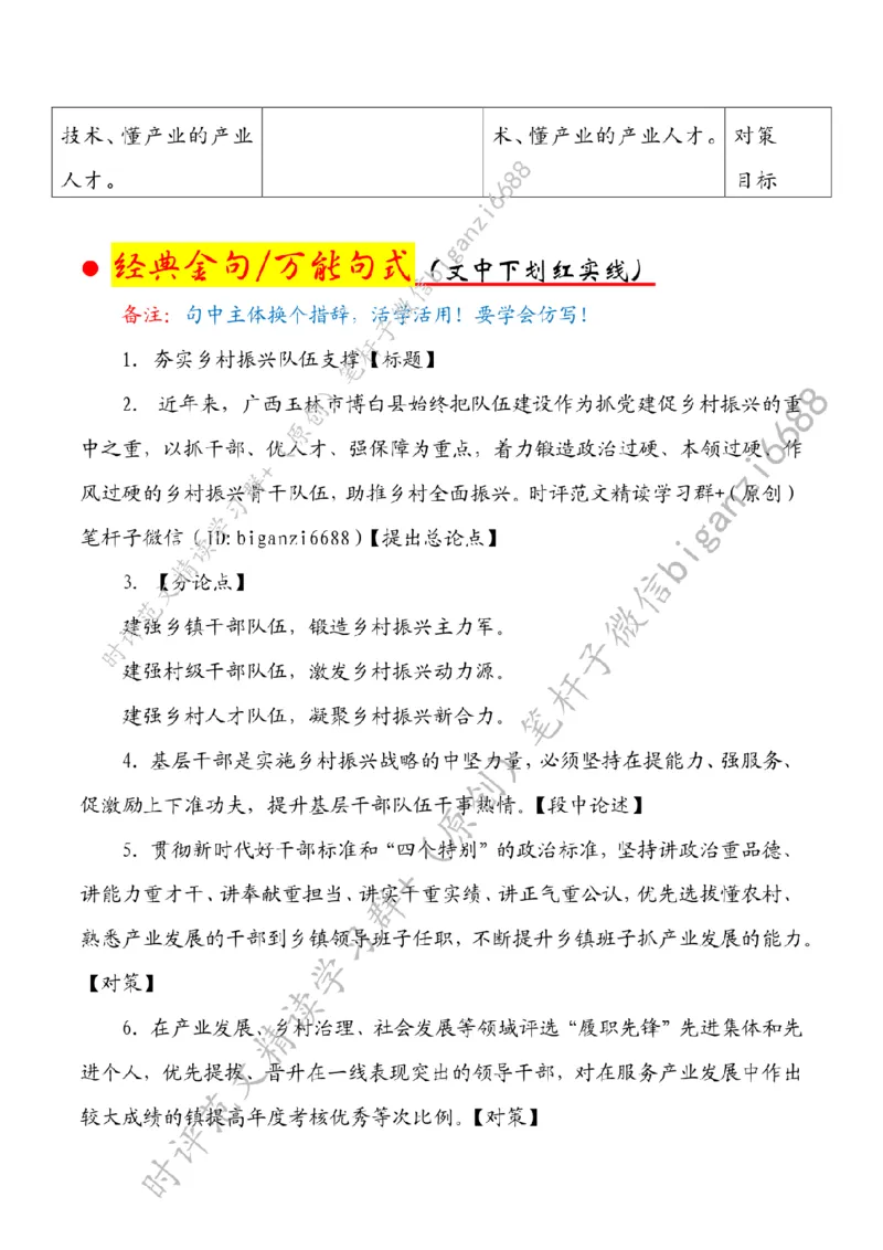 0711---标注白-夯实乡村振兴队伍支撑_2026考公资料_（57）申论材料_00、笔杆子晨读材料_2024笔杆子晨读_笔杆子7月时政_0711夯实乡村振兴队伍支撑话题：乡村振兴