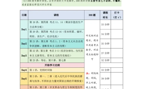 托管班冲刺救命课程《每周带学计划》表第1-3周_2026考公资料_（49）政治理论合集_政治理论合集_2025考研政治_05.苏一_04.救命课程_00.课件资料