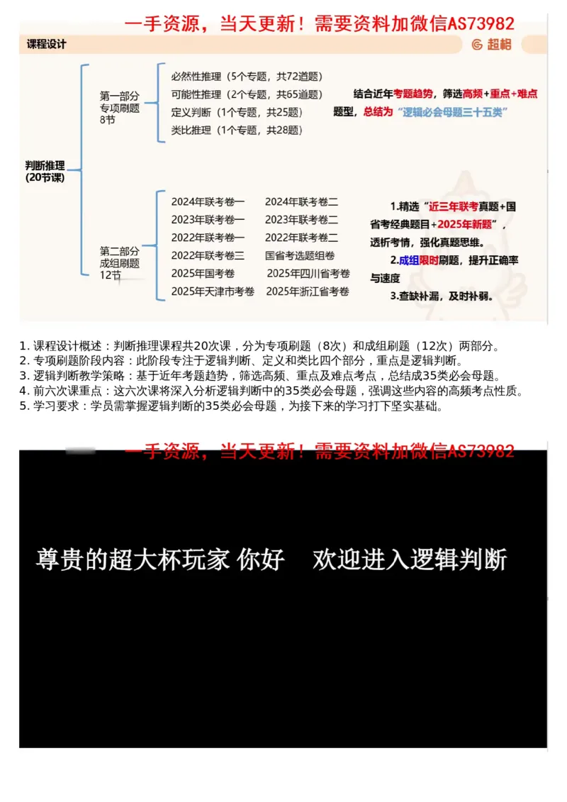 07.判断专项刷题1_文字解析版_2026考公资料_（05）超格_行测申论2025超格合集(行测&申论&政治理论)_行测申论2025省考超格超大杯刷题课（五合一）_超格五合一文字解析版_判断