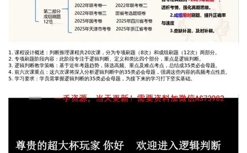 07.判断专项刷题1_文字解析版_2026考公资料_（05）超格_行测申论2025超格合集(行测&申论&政治理论)_行测申论2025省考超格超大杯刷题课（五合一）_超格五合一文字解析版_判断