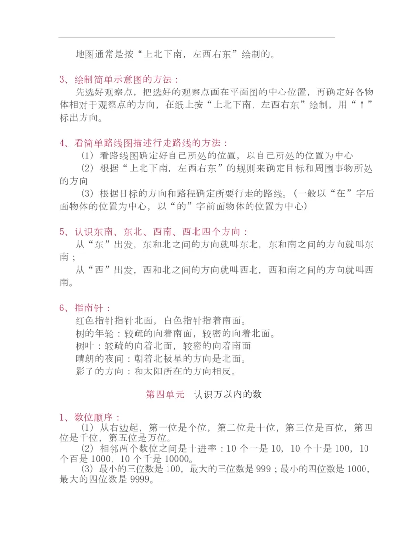 苏教版2年级下册数学知识点_二年级上下册资料_小学二年级学习资料-25年更新版_2-04、小学二年级数学下册_2-4-1、复习、知识点、归纳汇总_苏教版