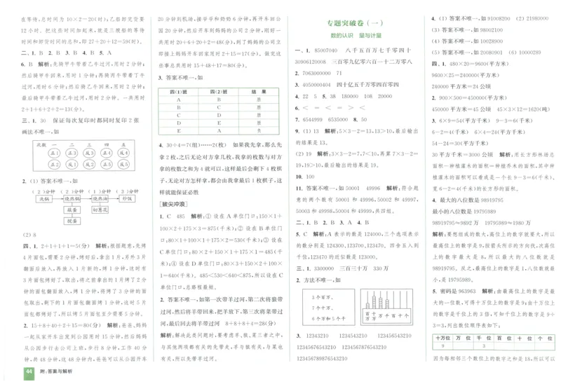 四年级数学上册人教版25秋《拔尖大试卷》_25秋小学语数英习题试卷_数学_人教版_1-6年级数学上册人教版25秋《拔尖大试卷》