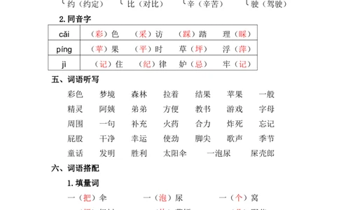 资料丨二（下）语文第四单元复习重点_二年级上下册资料_小学二年级学习资料-25年更新版_2-02、小学二年级语文下册_2-2-1、复习、知识点、归纳汇总_资料丨二（下）语文单元复习重点