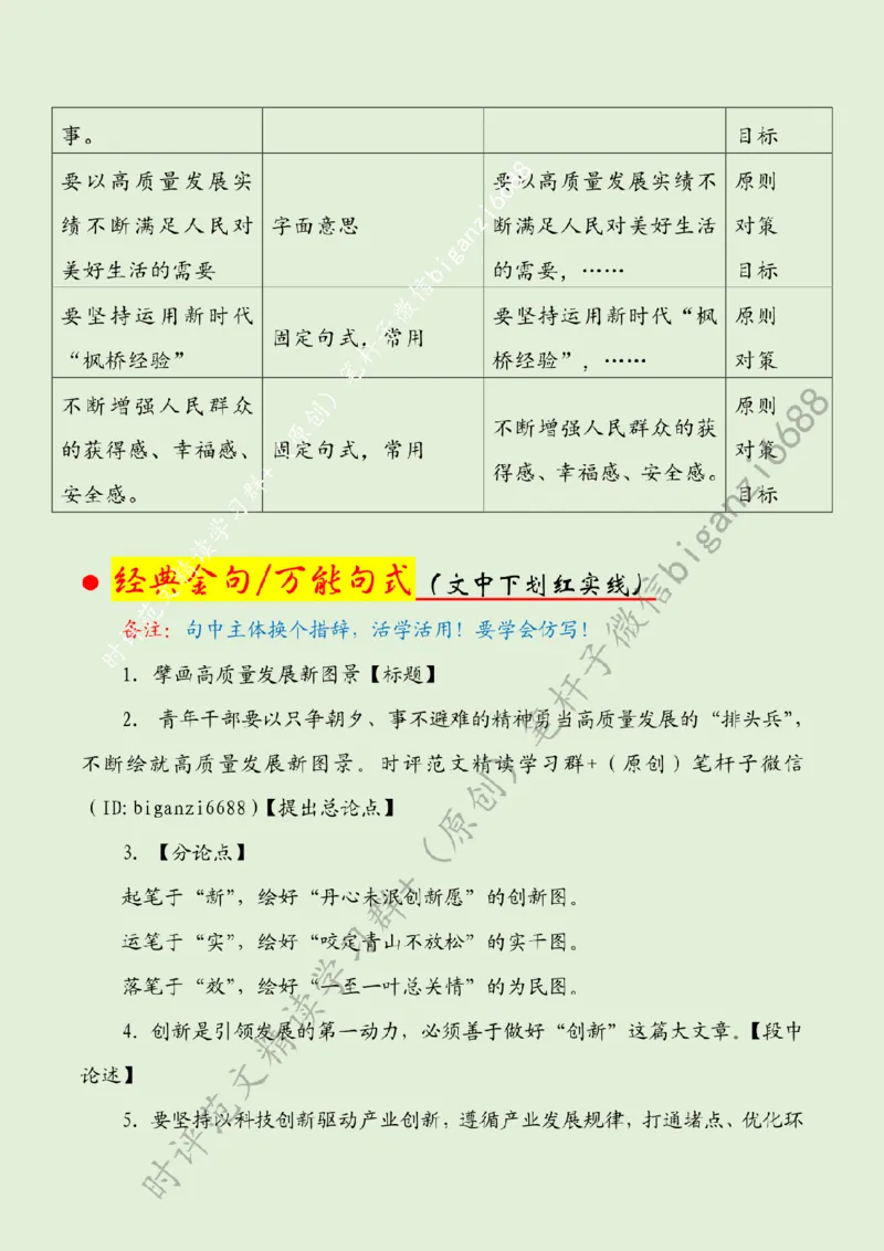 0703---标注绿-擘画高质量发展新图景_2026考公资料_（57）申论材料_00、笔杆子晨读材料_2024笔杆子晨读_笔杆子7月时政_0703擘画高质量发展新图景话题：高质量发展