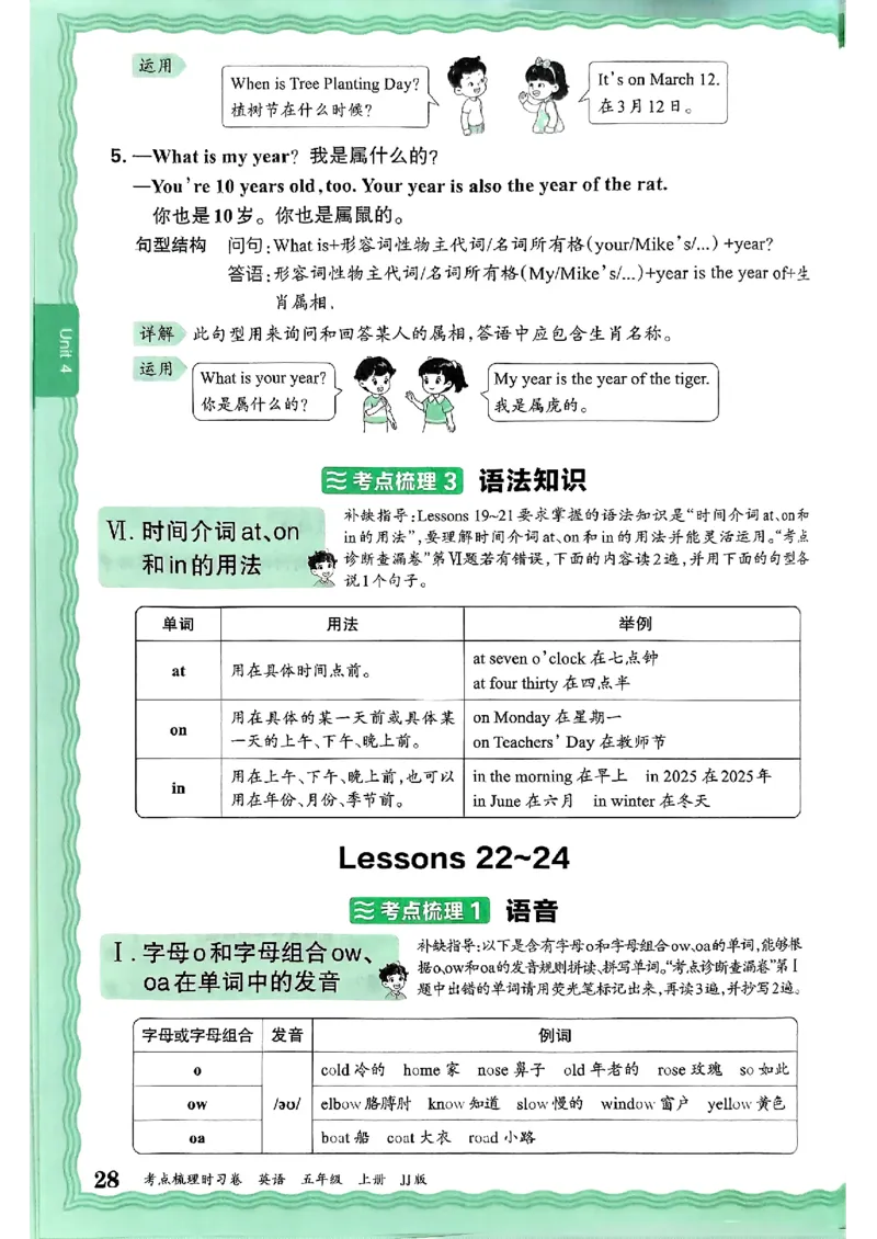英语五上JJ版补缺手册_25秋小学语数英习题试卷_英语_冀教版_英语《王朝霞考点梳理时习卷》冀教25秋_25秋《王朝霞考点梳理时习卷》英语冀教五上