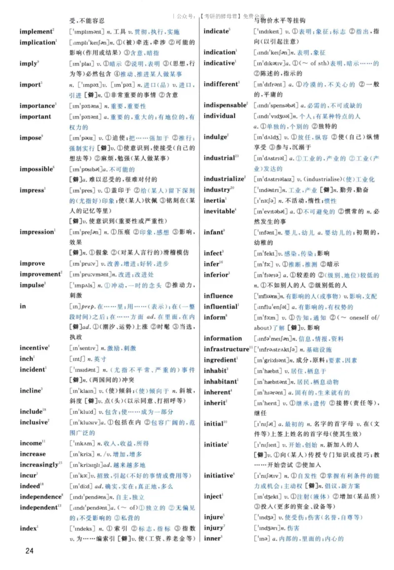 6.大纲词汇背诵宝典英语二_考研英语+作文模板_3.1980-2025考研英二真题+解析