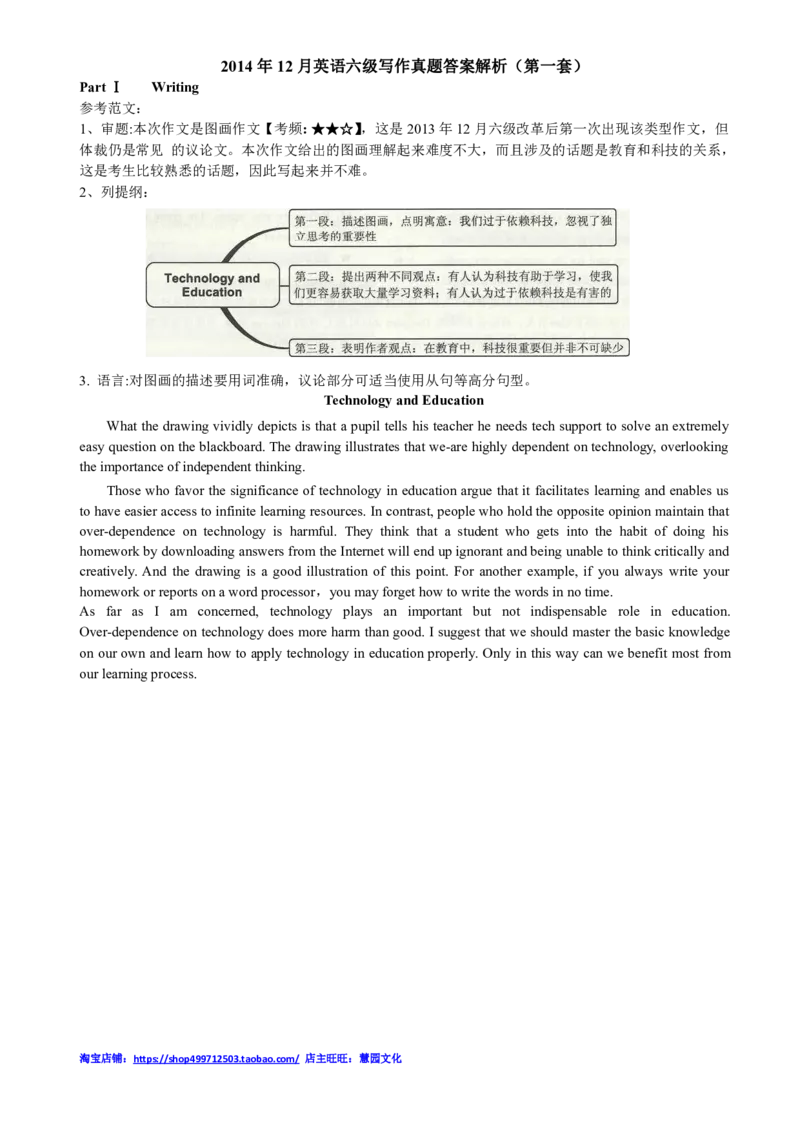 2010-2015年六级写作真题答案解析_六级_六级写作专项