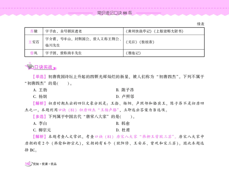 常识速记口诀88条（8.0版）_2026考公资料_（20）李梦娇_7梦娇《常识速记口诀88条8.0版》