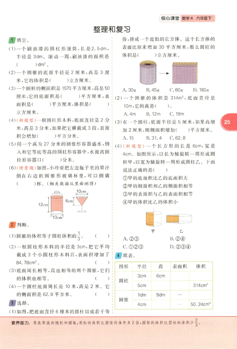 核心课堂.数学六年级.下_三年级上下册资料_53黄冈多个品牌系列资料_数学