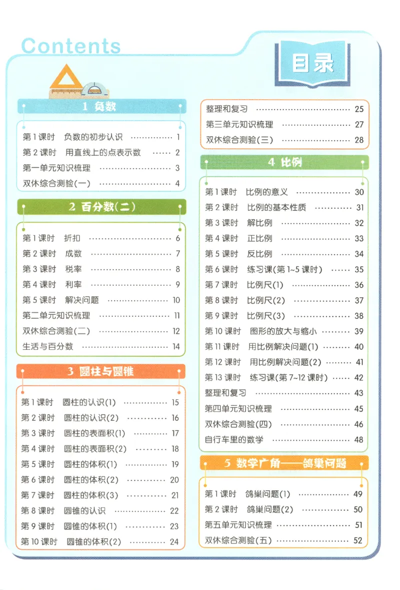 核心课堂.数学六年级.下_三年级上下册资料_53黄冈多个品牌系列资料_数学