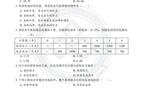 2025年一建《工程经济》考前模拟卷（A）_2026年一级建造师_2026年一建经济_2025年一建经济SVIP_05-考前密训✿央企特训✿机构普押_03-经济《考前模拟AB卷》DL