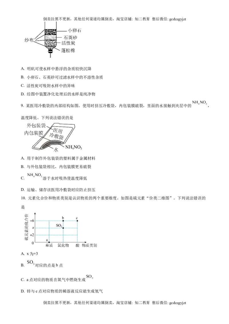 精品解析：2025年吉林省长春市中考化学真题（原卷版）_吉林省长春市-历年中考真题_5-吉林省长春市-中考化学（2016-2025）_精品解析：2025年吉林省长春市中考化学真题