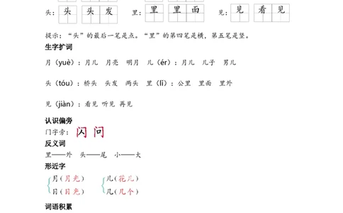 第七单元核心考点清单_25秋七彩课堂统编版语文一年级上册教学资源包_七彩课堂统编版语文一年级上册习题_单元知识小结_第七单元知识小结