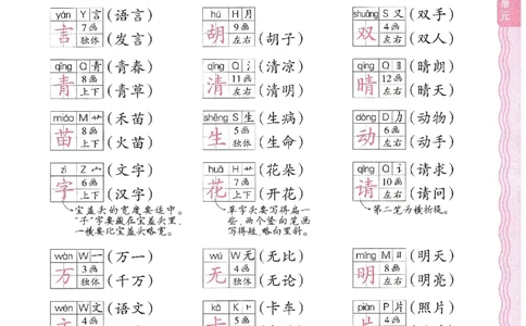考点梳理时习卷语文一年级下补缺手册_一年级上下册资料_53黄冈多个品牌系列资料_语文