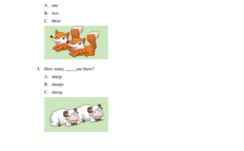 苏教译林版小学英语一下Unit1Let'scount同步练习_一年级上下册资料_一年级上语数英上下册学习资料_3-6-6、小学一年级英语下册_译林版一起点_2、同步练习