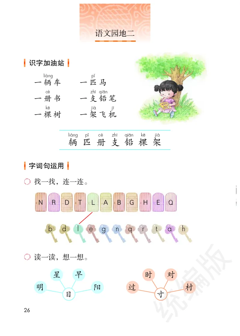 统编版语文一年级下册电子课本_一年级上下册资料_小学一年级学习资料-25年更新版_1-02、小学一年级语文下册_3-6-2-2、练习题、作业、专项、试卷_部编（人教）版_预习资料