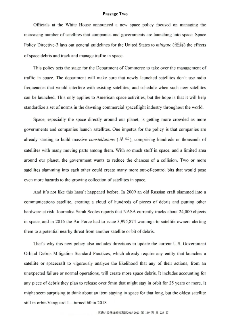 六级仔细阅读真题2015-2023.12_六级_六级仔细阅读