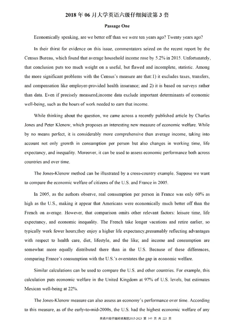 六级仔细阅读真题2015-2023.12_六级_六级仔细阅读