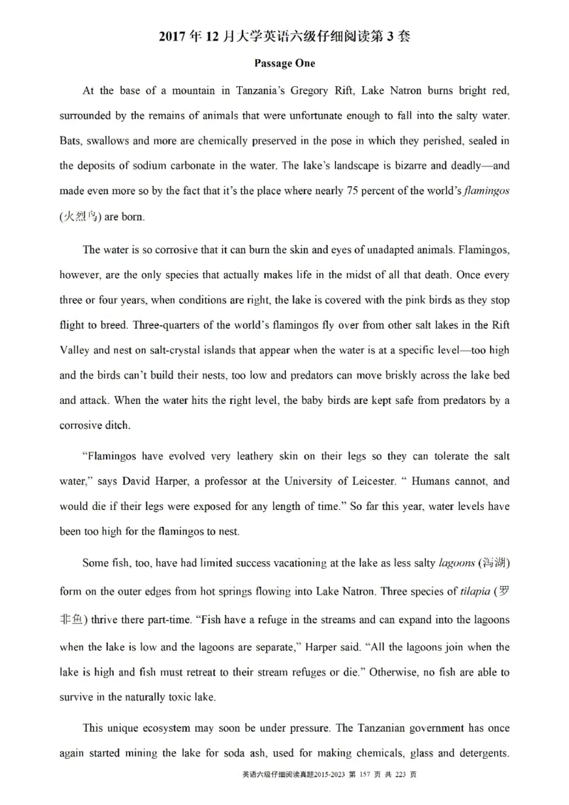 六级仔细阅读真题2015-2023.12_六级_六级仔细阅读