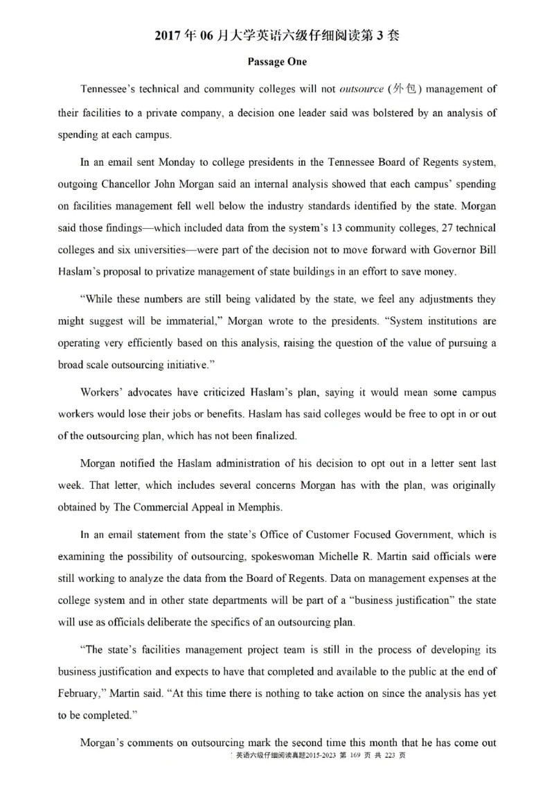 六级仔细阅读真题2015-2023.12_六级_六级仔细阅读