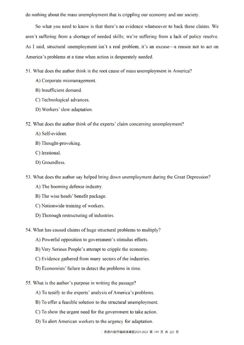 六级仔细阅读真题2015-2023.12_六级_六级仔细阅读