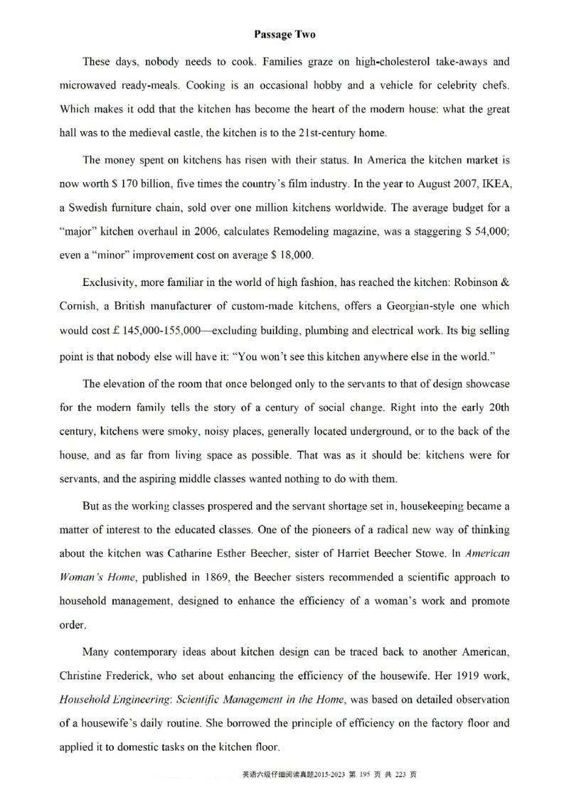 六级仔细阅读真题2015-2023.12_六级_六级仔细阅读