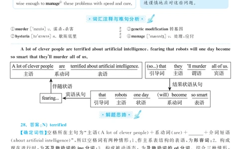 2018.06英语六级选词填空第3套解析_六级_六级选词填空_六级选词填空解析