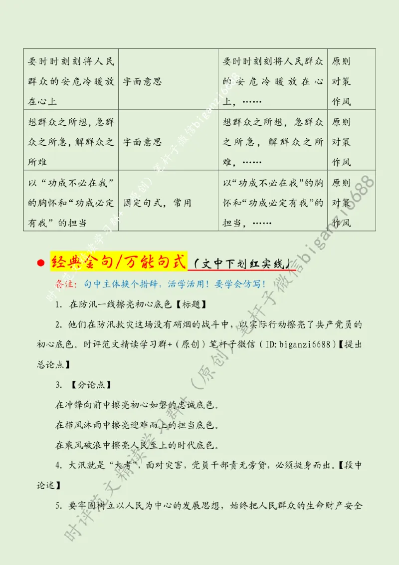 0719---标注绿-在防汛一线擦亮初心底色_2026考公资料_（57）申论材料_00、笔杆子晨读材料_2024笔杆子晨读_笔杆子7月时政_0719在防汛一线擦亮初心底色话题：初心使命