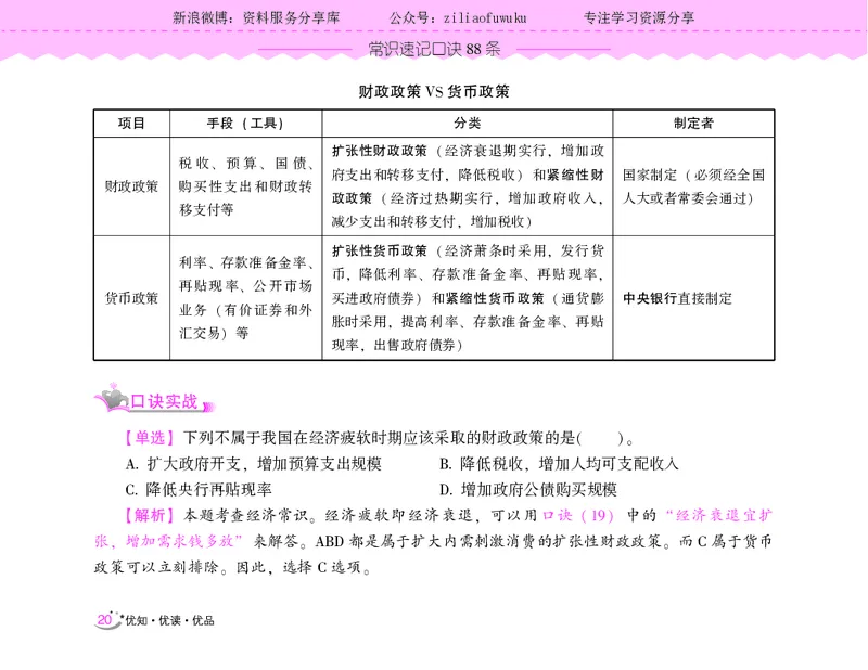 常识速记口诀88条（9.0版）_2026考公资料_（20）李梦娇_2024李梦娇常识速记口诀88条9.0版