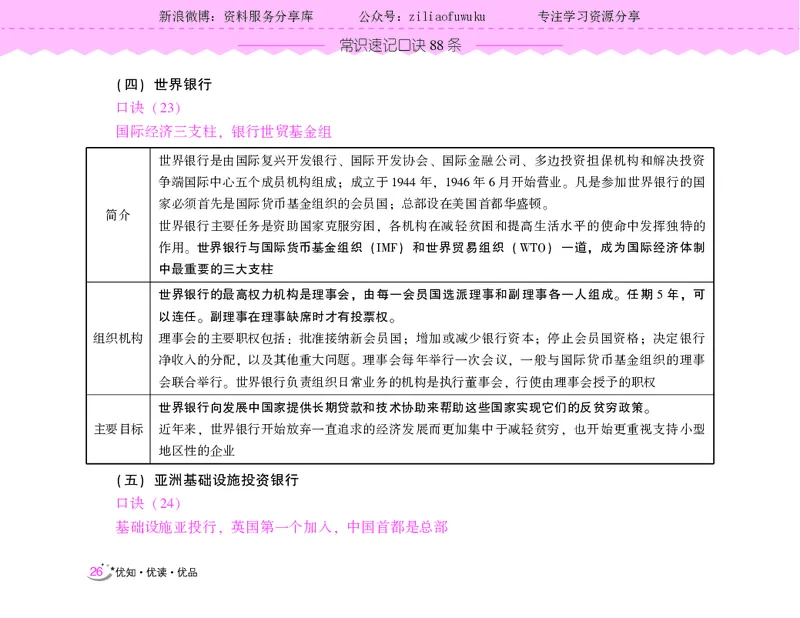 常识速记口诀88条（9.0版）_2026考公资料_（20）李梦娇_2024李梦娇常识速记口诀88条9.0版