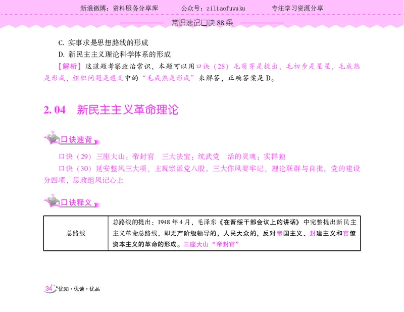 常识速记口诀88条（9.0版）_2026考公资料_（20）李梦娇_2024李梦娇常识速记口诀88条9.0版