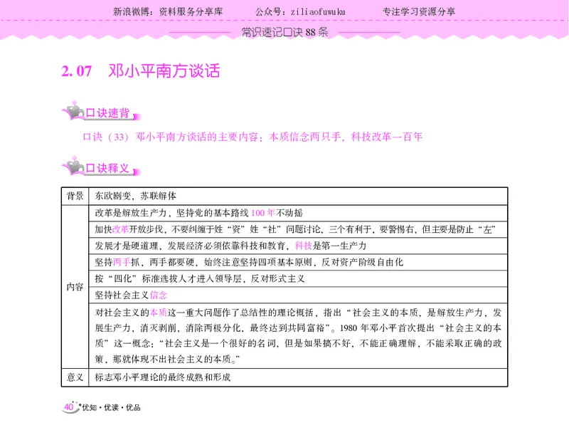 常识速记口诀88条（9.0版）_2026考公资料_（20）李梦娇_2024李梦娇常识速记口诀88条9.0版