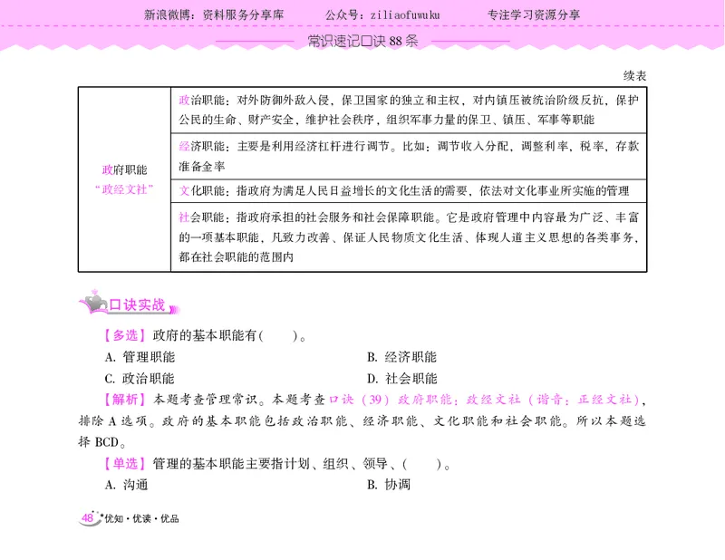常识速记口诀88条（9.0版）_2026考公资料_（20）李梦娇_2024李梦娇常识速记口诀88条9.0版