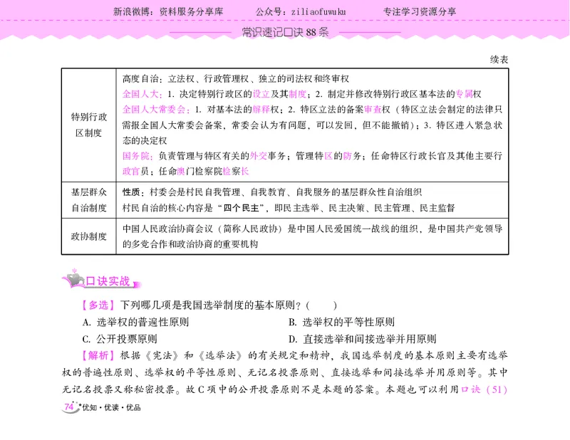 常识速记口诀88条（9.0版）_2026考公资料_（20）李梦娇_2024李梦娇常识速记口诀88条9.0版