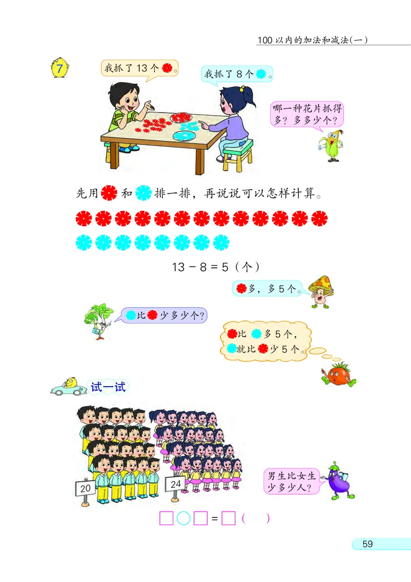 苏教版一年级下册数学PDF电子课本_一年级上下册资料_小学一年级学习资料-25年更新版_1-04、小学一年级数学下册_1-4-4、电子教材、课本