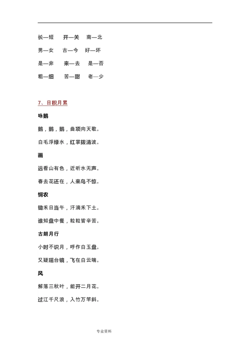 部编一年级语文(上册)全部知识点汇总_一年级上下册资料_小学一年级学习资料-25年更新版_1-01、小学一年级语文上册_01、知识汇总