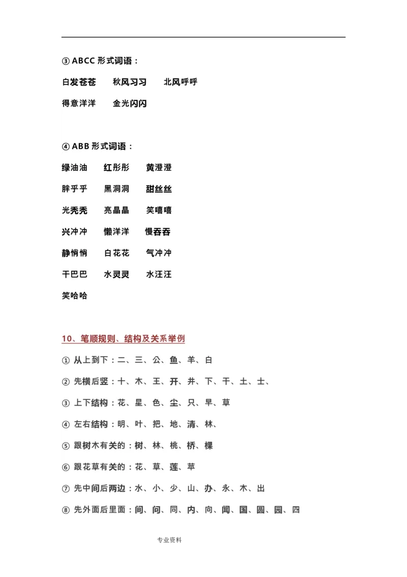 部编一年级语文(上册)全部知识点汇总_一年级上下册资料_小学一年级学习资料-25年更新版_1-01、小学一年级语文上册_01、知识汇总