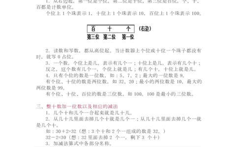 苏教版1年级下册数学知识点_一年级上下册资料_小学一年级学习资料-25年更新版_1-04、小学一年级数学下册_1-4-1、复习、知识点、归纳汇总_苏教版