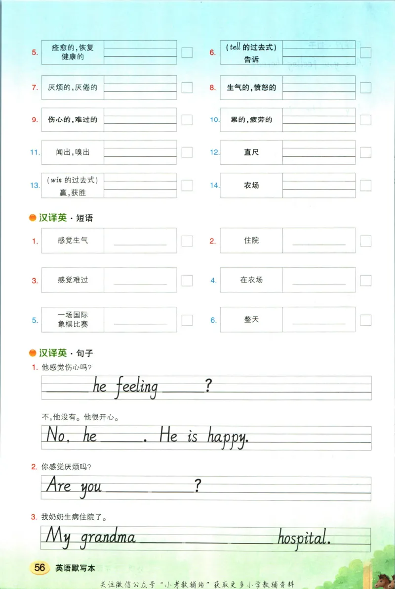 状元英语笔记五年级上册外研版默写本_25秋小学语数英习题试卷_英语_外研版_25秋《状元笔记》英语外研版3起34_《状元笔记》英语外研3起点5上