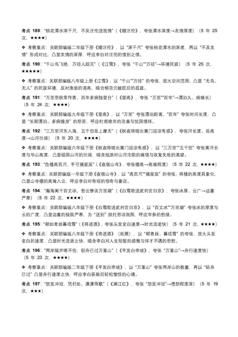 近5年全国中考语文古诗文词句赏析(炼字、炼句)300高频考点+100高频易错点_462026中考语文一轮复习练考点+练专题+练模块_词句赏析(炼字、炼句)
