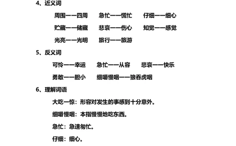 部编版小学三年级上册语文语文第10课《在牛肚子里的旅行》课文知识点总结和生字解读_三年级上下册资料_小学三年级学习资料-25年更新版_3-01、小学三年级语文上册