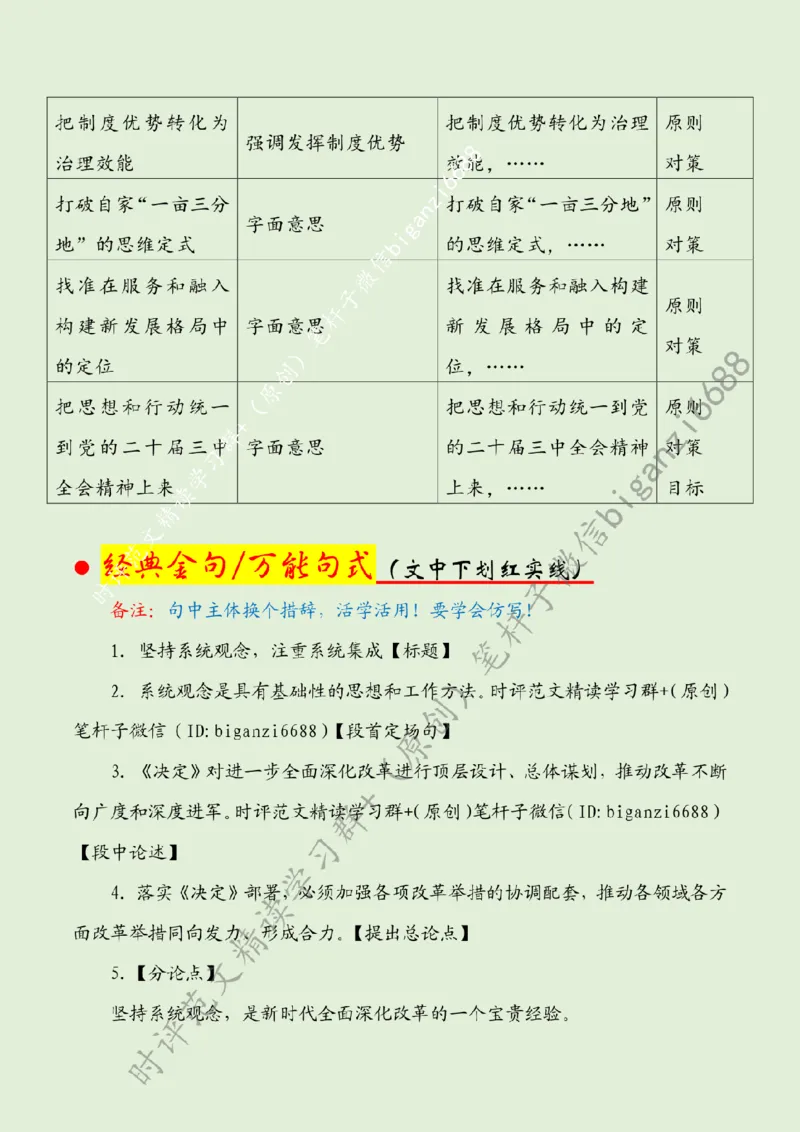 0803---标注绿-坚持系统观念，注重系统集成_2026考公资料_（57）申论材料_00、笔杆子晨读材料_2024笔杆子晨读_笔杆子8月时政_0803坚持系统观念，注重系统集成