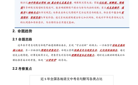 2026年全国中考语文一轮复习讲义：名句默写(全国适用)(含答案解析)_462026中考语文一轮复习练考点+练专题+练模块_名句默写