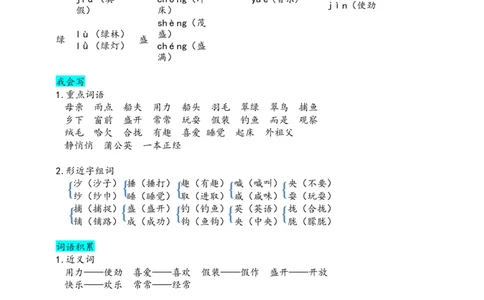 部编版三（上）第五单元知识盘点_三年级上下册资料_小学三年级学习资料-25年更新版_3-01、小学三年级语文上册_3-1-1、复习、知识点、归纳汇总_语文三（上）1-8单元重点.知识点.课文归纳2