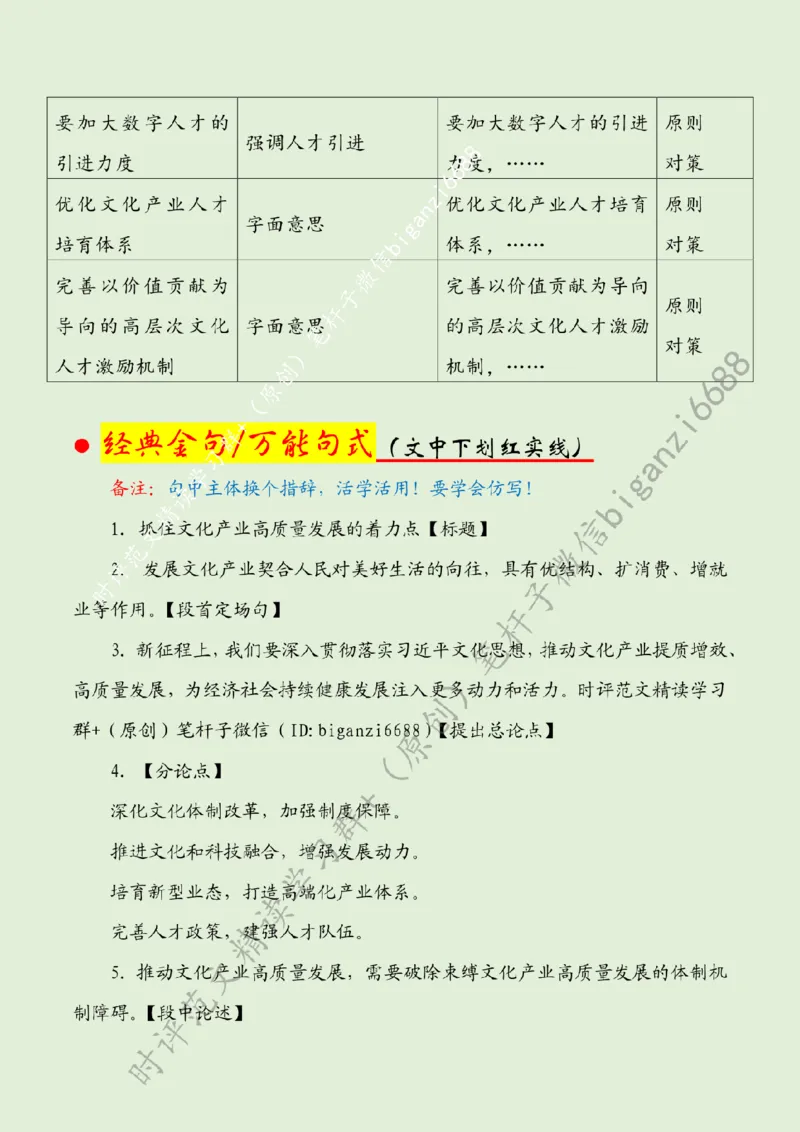 0723---标注绿-抓住文化产业高质量发展的着力点_2026考公资料_（57）申论材料_00、笔杆子晨读材料_2024笔杆子晨读_笔杆子7月时政_0723抓住文化产业高质量发展的着力点话题：文化自信