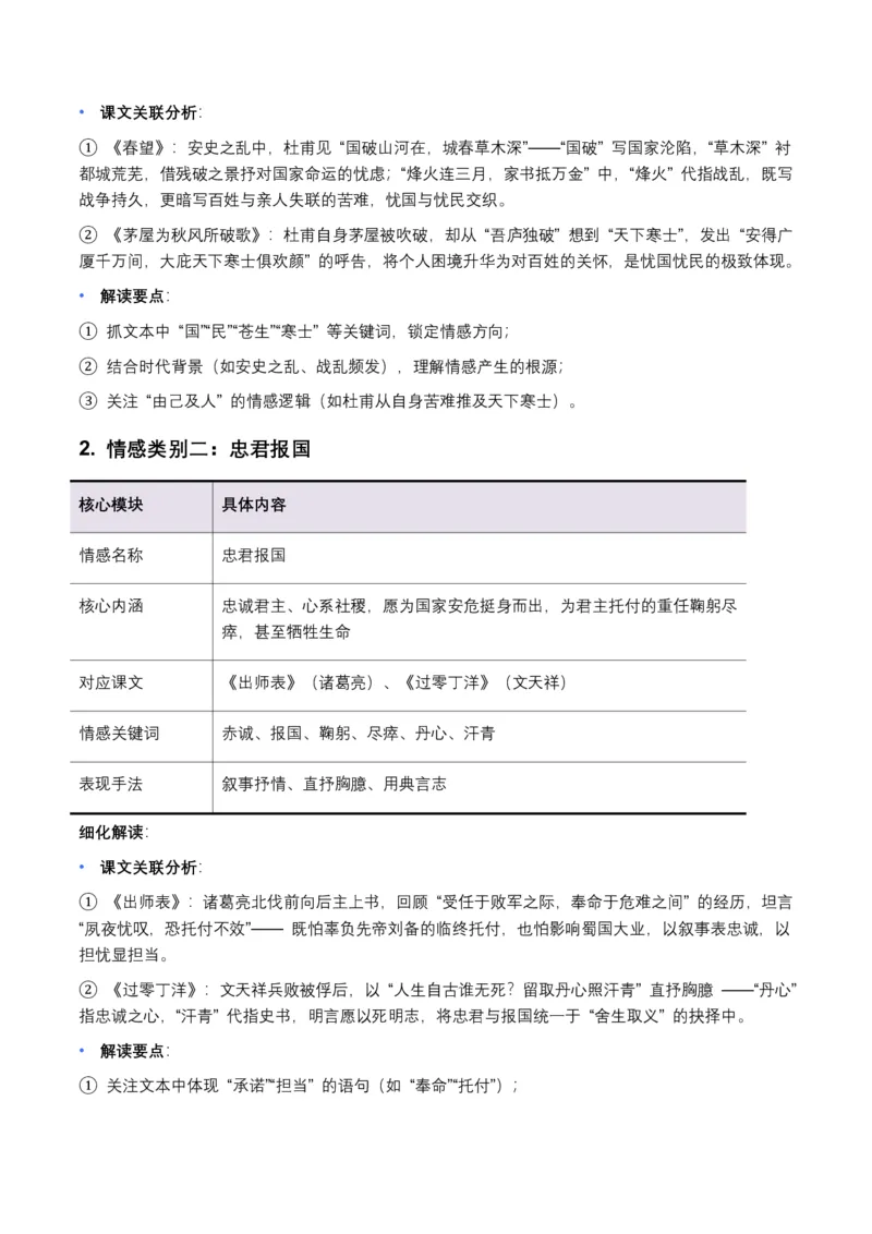 古诗文阅读之情感主旨(全国适用)(含答案解析)_462026中考语文一轮复习练考点+练专题+练模块_古诗文阅读之情感主旨