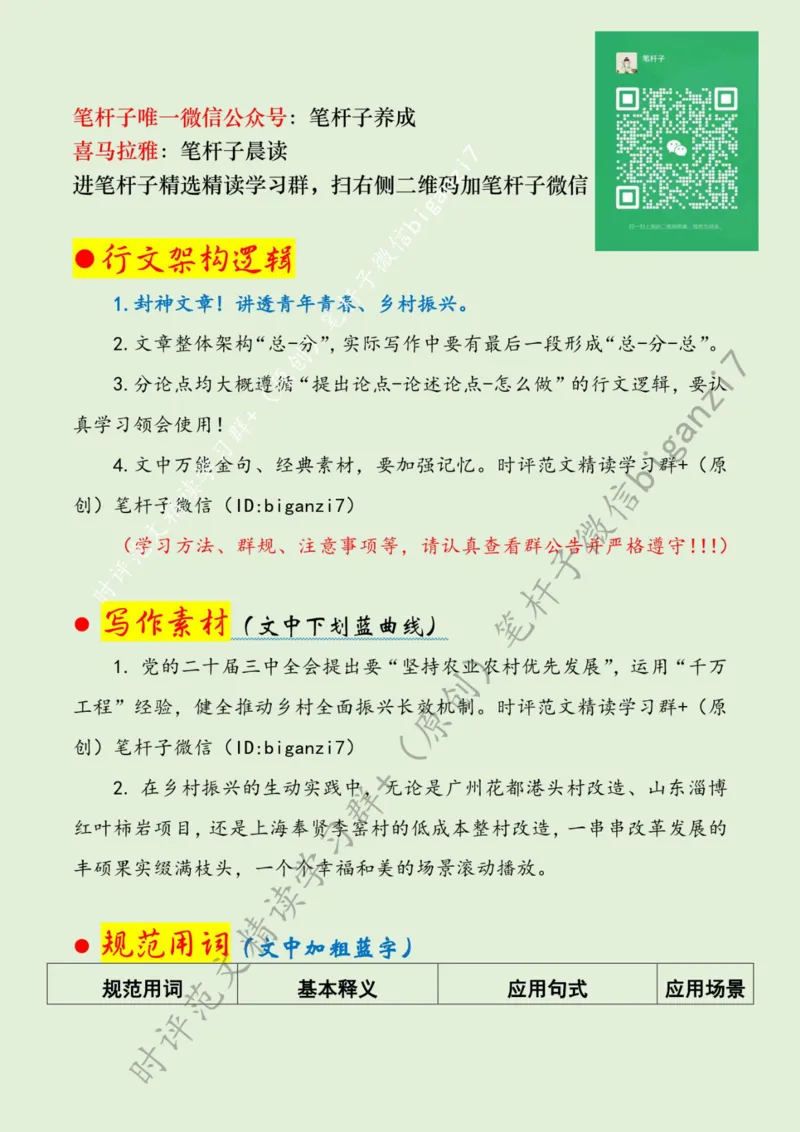 0922---标注绿-赴&ldquo;基层山海&rdquo;擘画乡村振兴&ldquo;青春画卷&rdquo;_2026考公资料_（57）申论材料_00、笔杆子晨读材料_2024笔杆子晨读_笔杆子9月时政