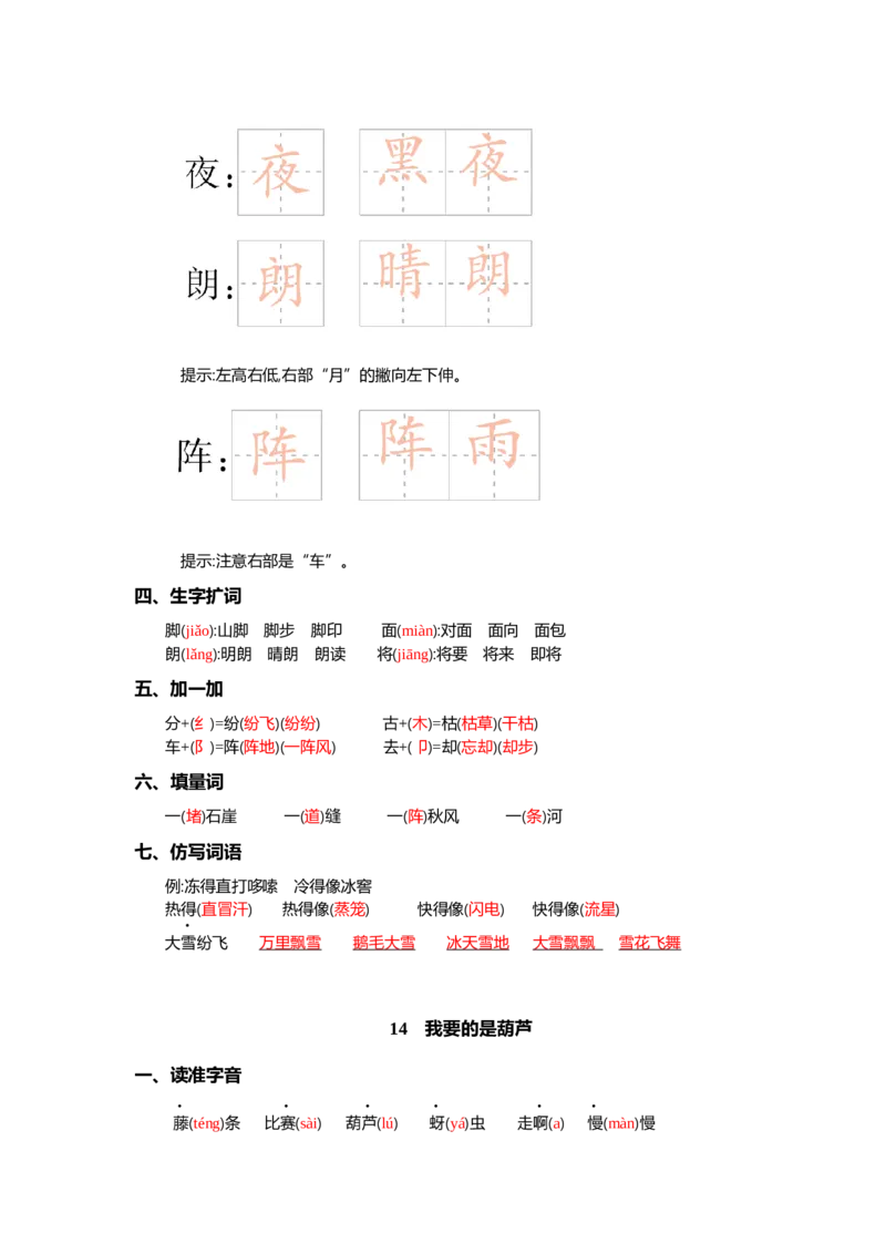 第五单元核心考点清单_二年级上下册资料_小学二年级学习资料-25年更新版_2-01、小学二年级语文上册_2-1-1、复习、知识点、归纳汇总_二上语文单元核心考点清单